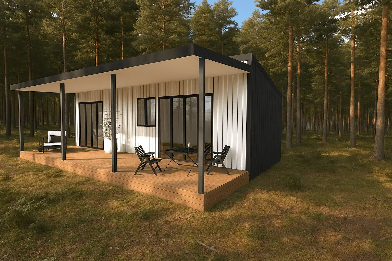 eco cabins built off site