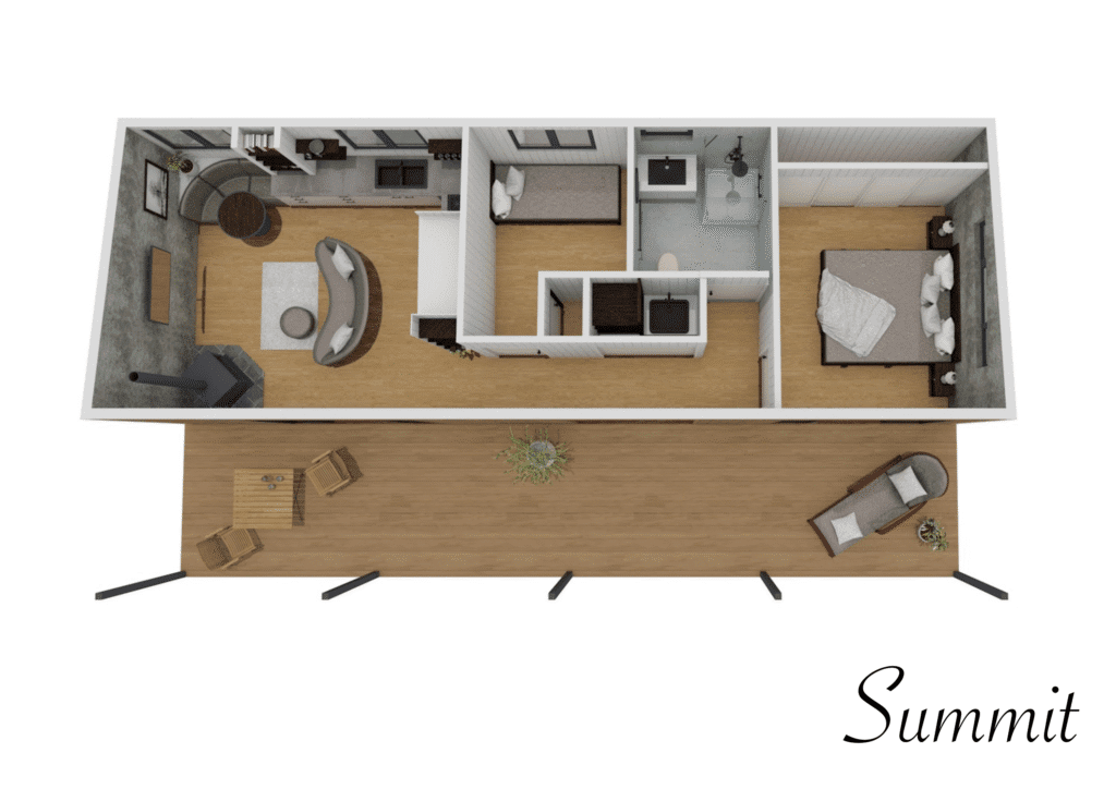 summit view from above